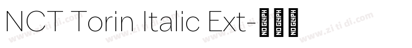 NCT Torin Italic Ext字体转换